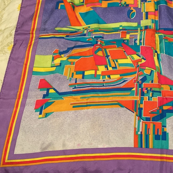 Christian Dior pour aerospatiale Silk Scarf - Rare - Picture 4 of 7